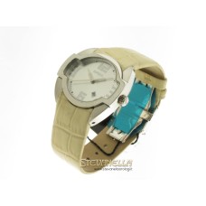 BREIL Liberty quarzo acciaio cinturino pelle avorio BW0051 new